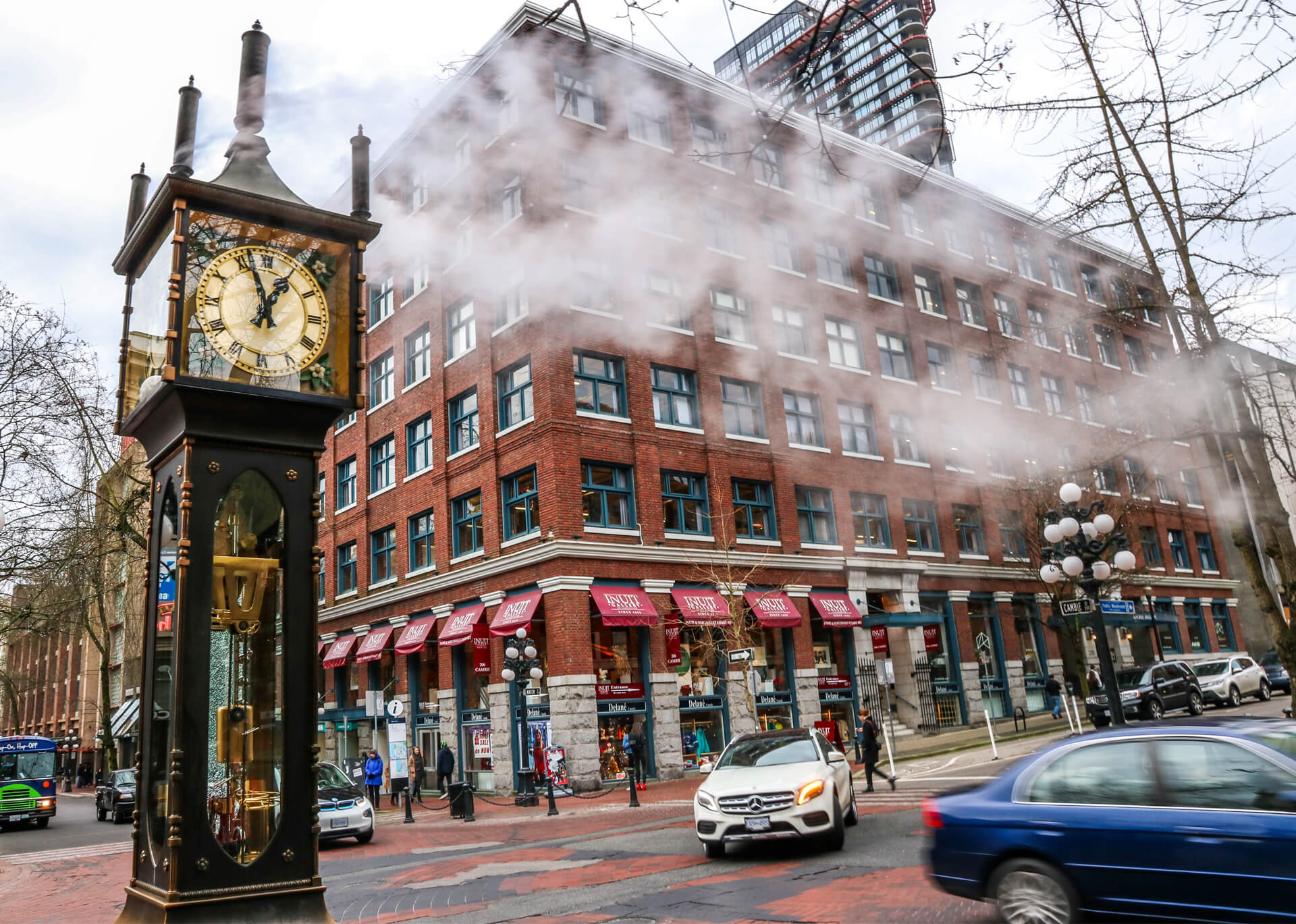 The historic steam clock in Vancouver's Gastown neighbourhood.