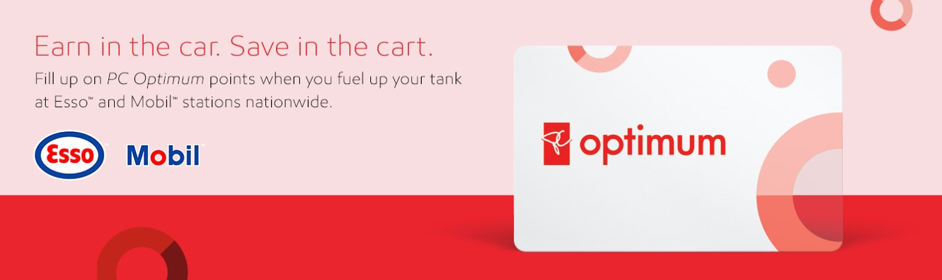Ad from Esso and Mobil about using Optimum points when fueling up your tanks